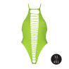 Ouch! Glow Body échancré ouvert à l'entrejambe avec dos nu Vert Fluo